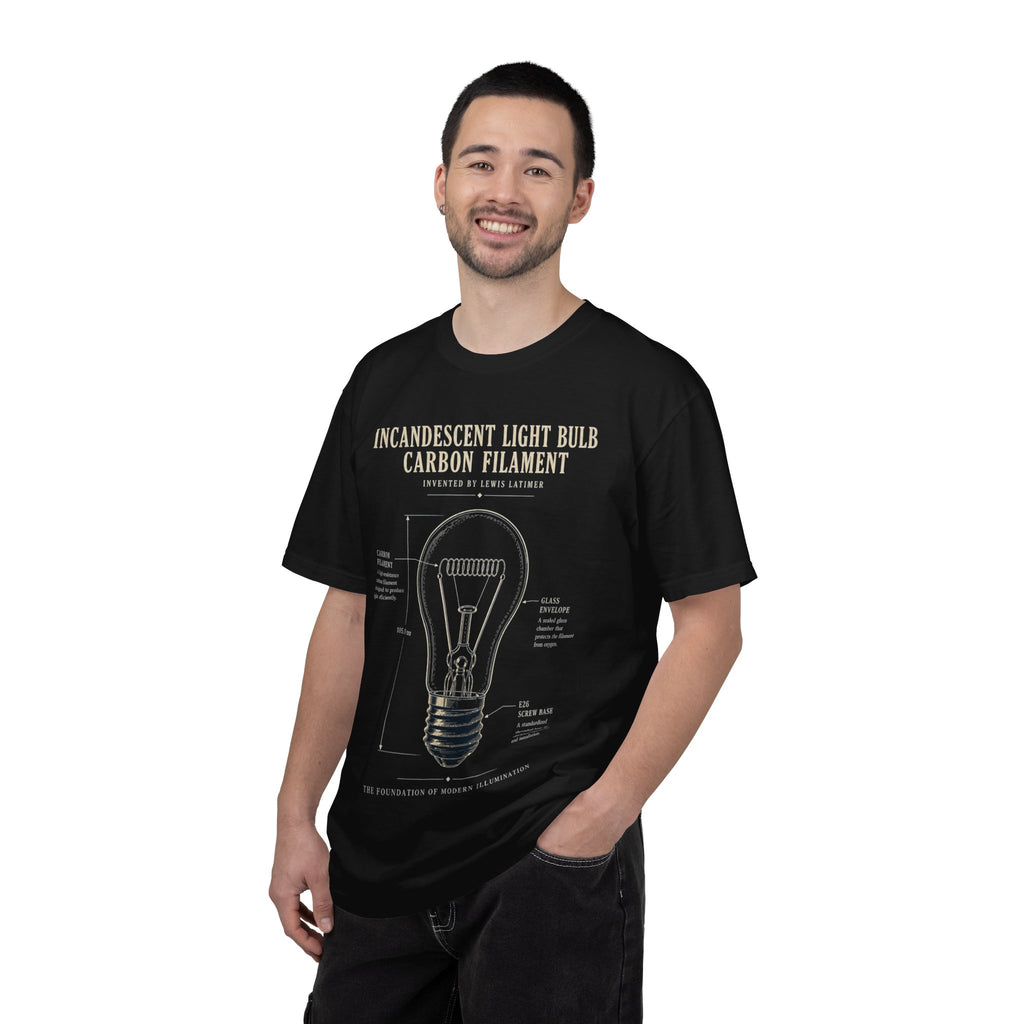 Lewis Latimer Carbon Filament Blueprint Tee