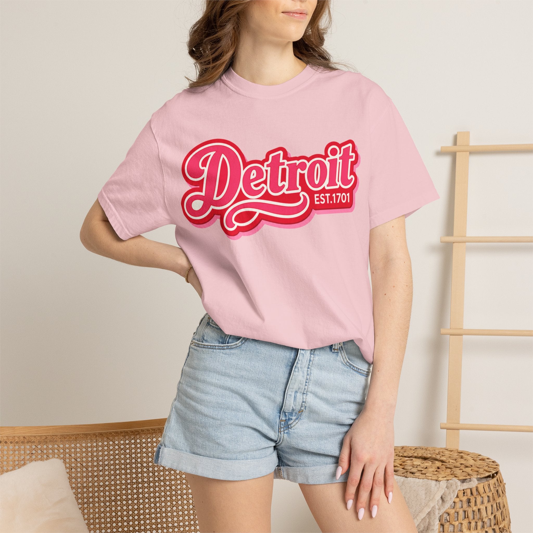 Detroit Retro Script Tee