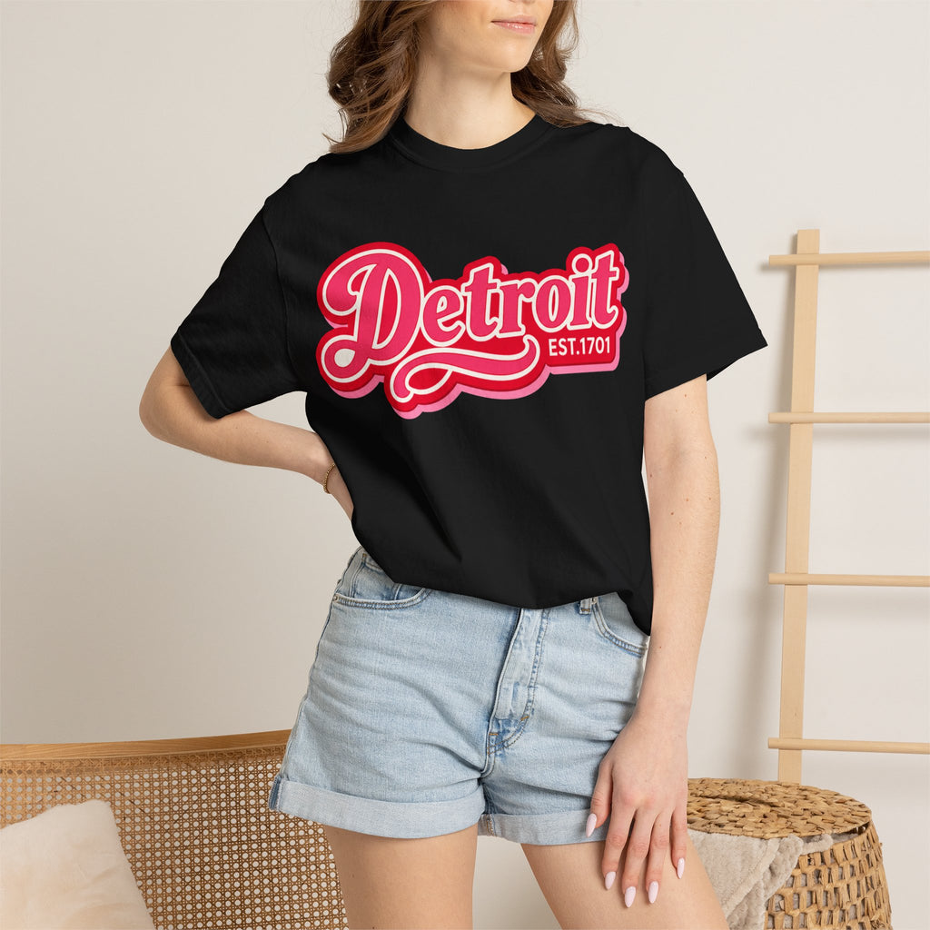 Detroit Retro Script Tee