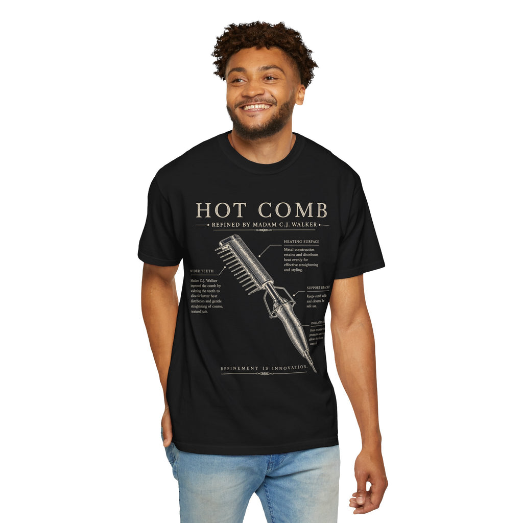 Madam C.J. Walker Hot Comb Blueprint Tee
