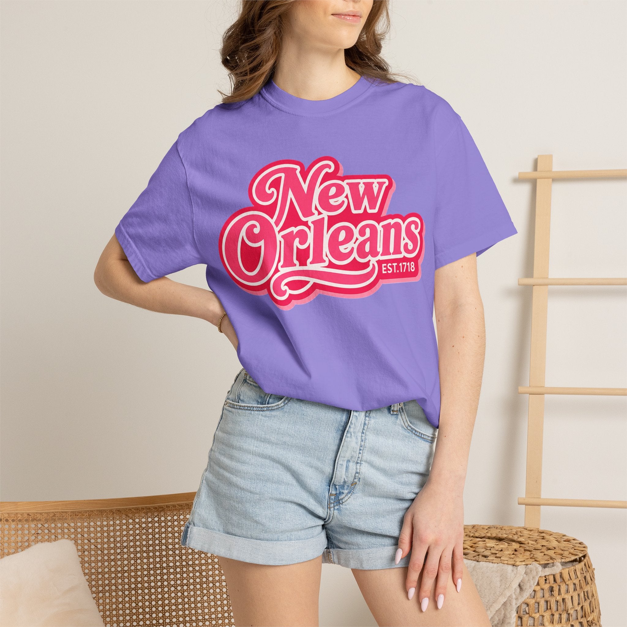 New Orleans Retro Script Tee