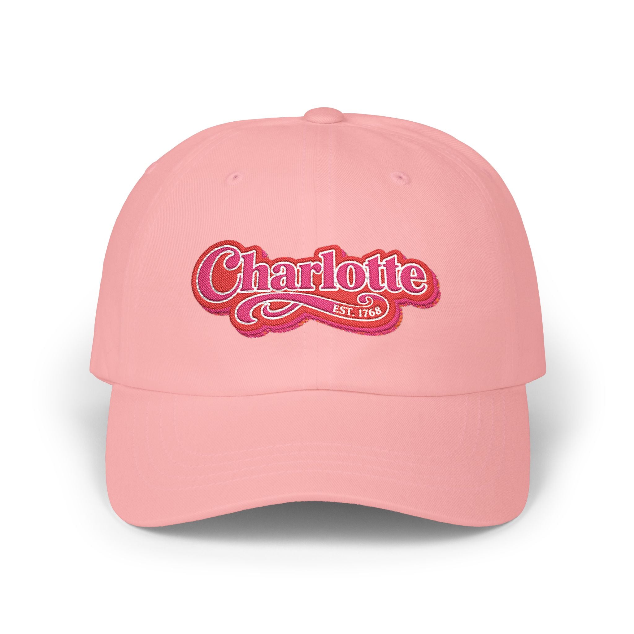 Charlotte Retro Script Dad Hat