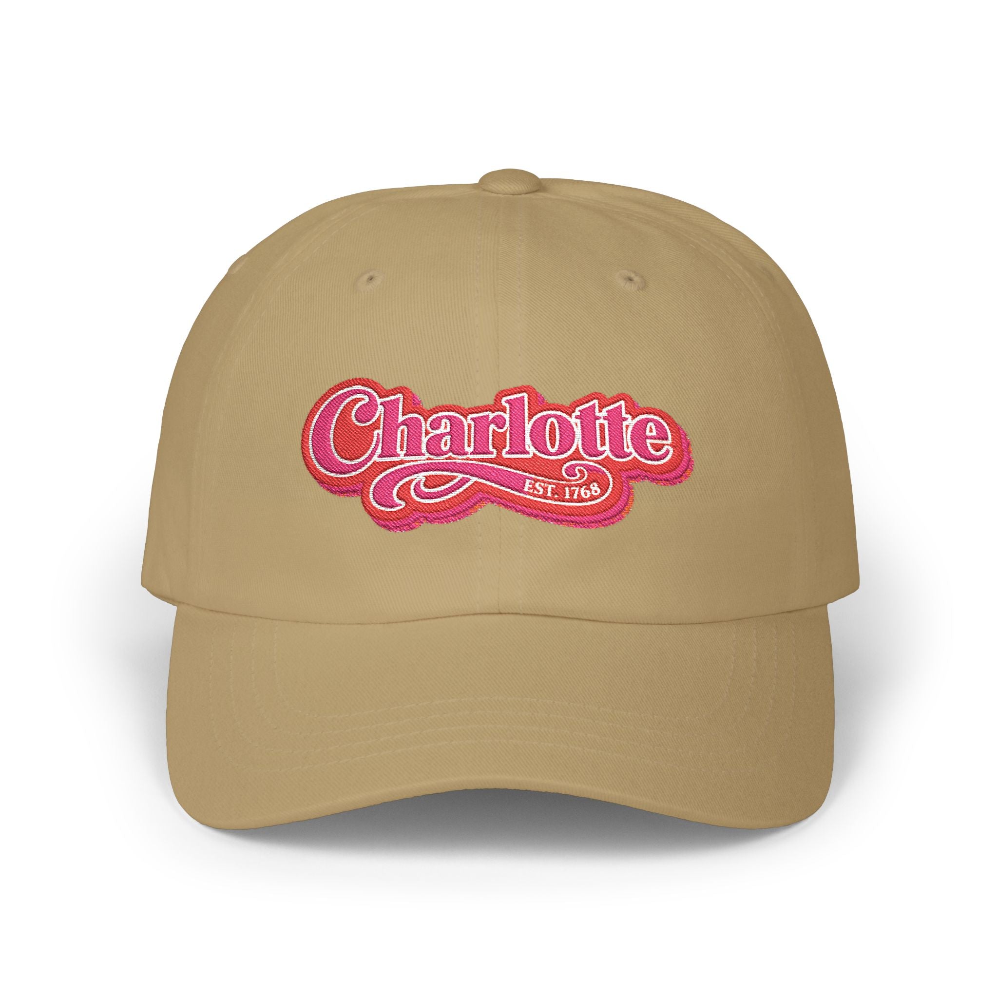 Charlotte Retro Script Dad Hat