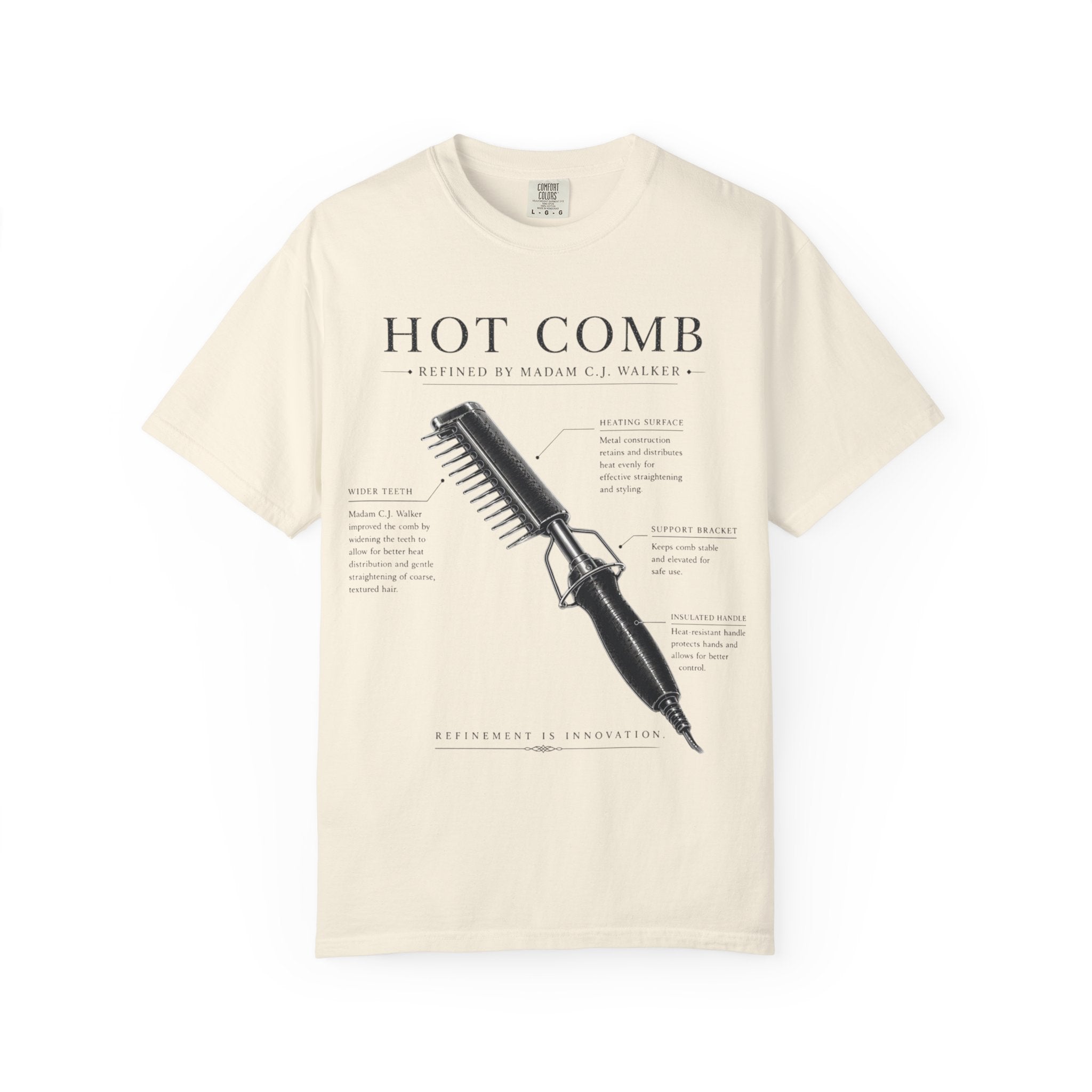 Madam C.J. Walker Hot Comb Blueprint Tee