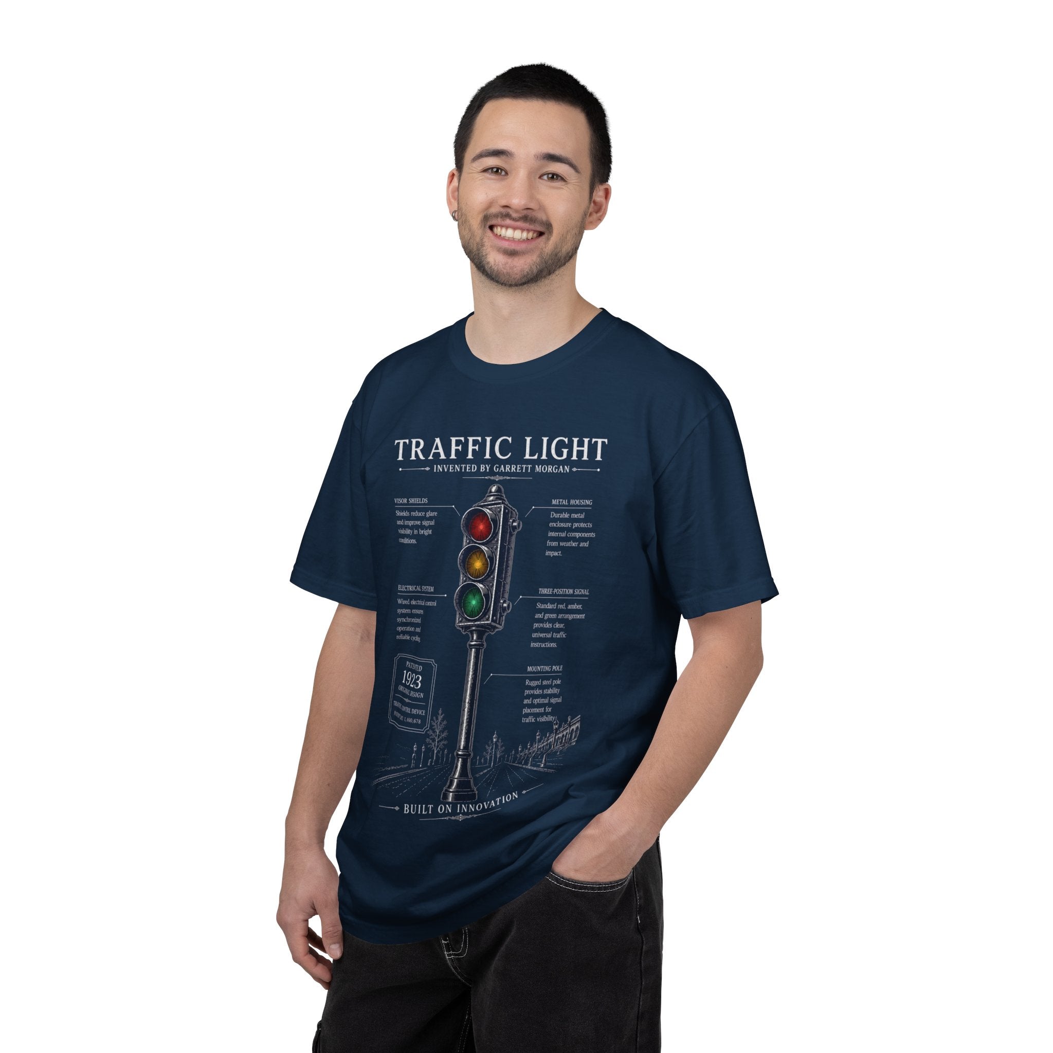 Garrett Morgan Traffic Light Blueprint Tee