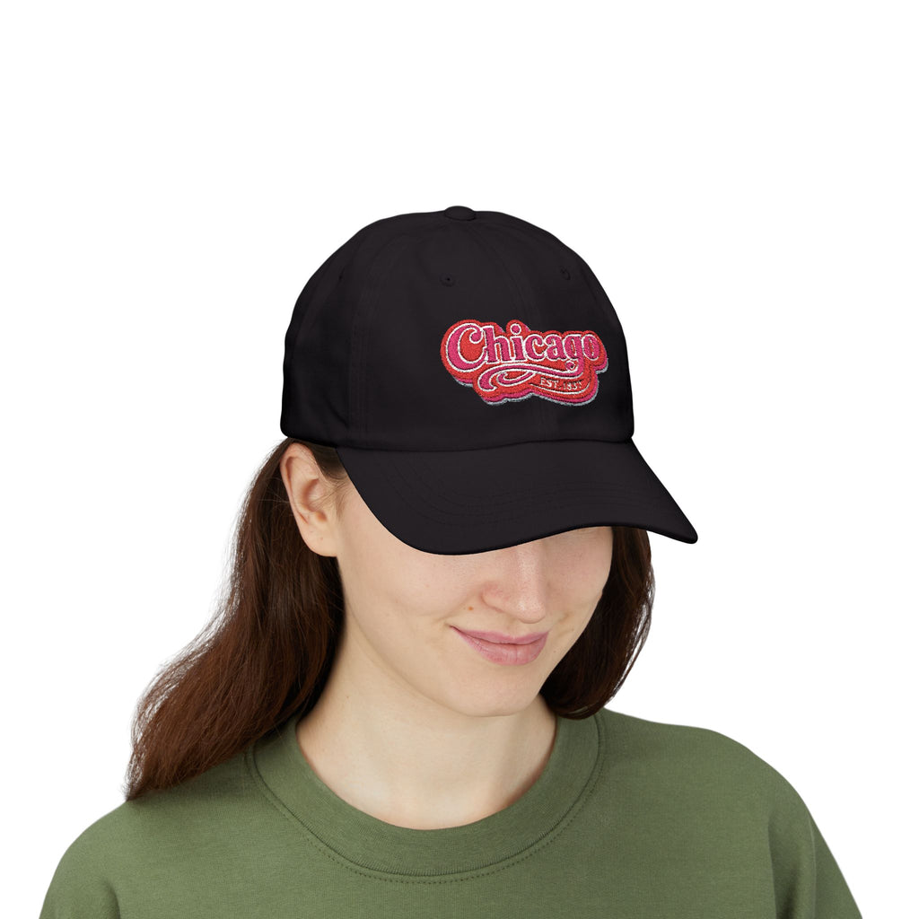 Chicago Retro Script Dad Hat