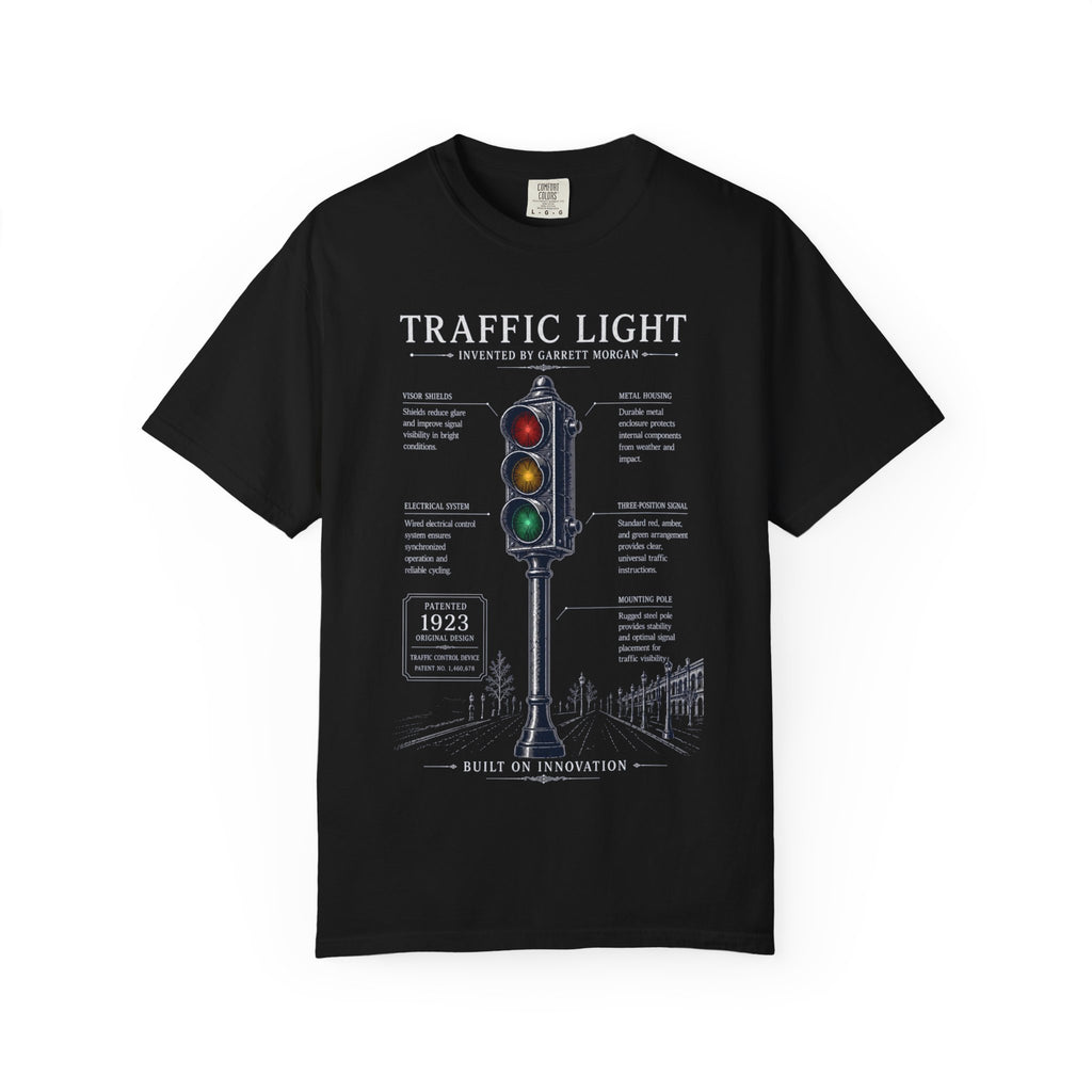 Garrett Morgan Traffic Light Blueprint Tee