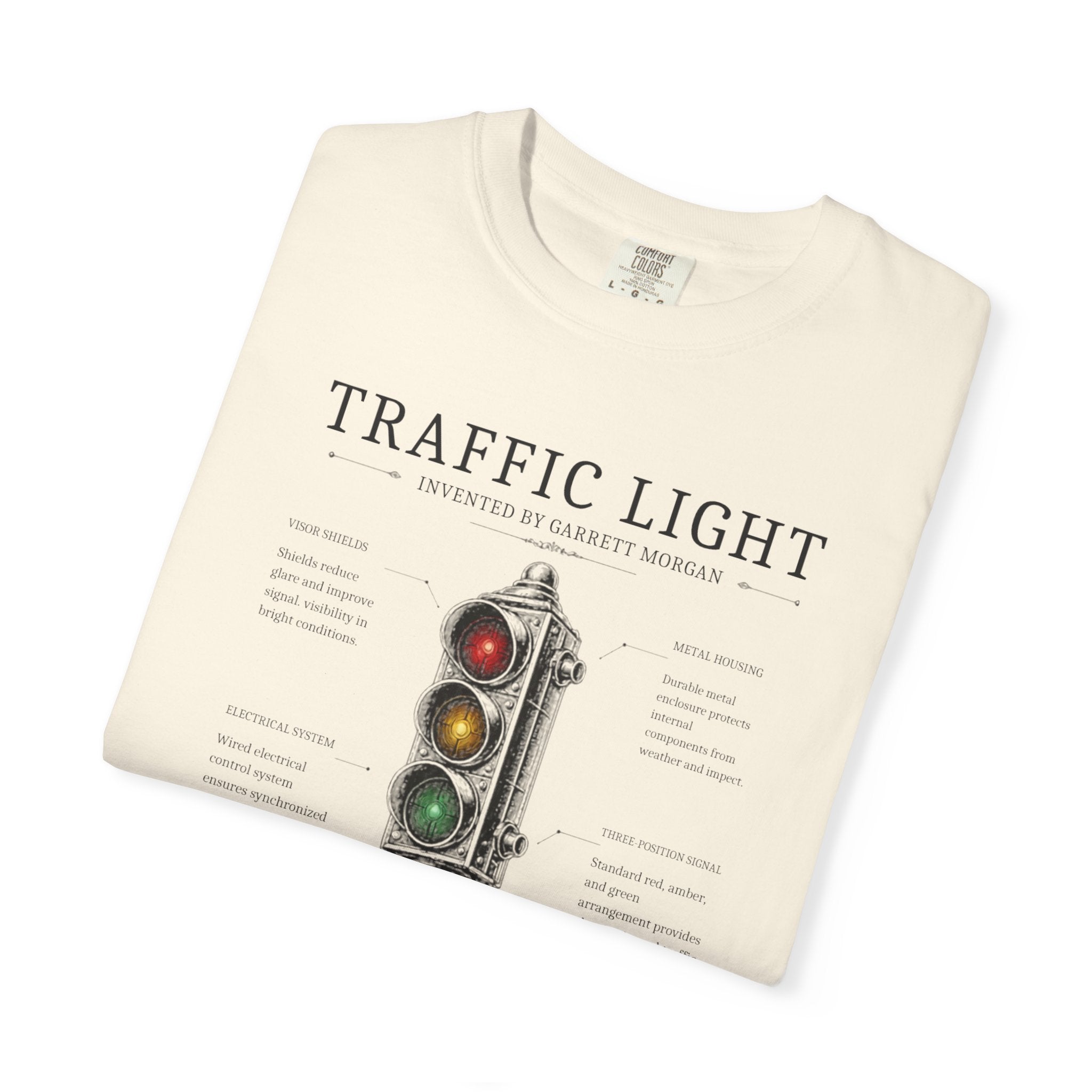 Garrett Morgan Traffic Light Blueprint Tee