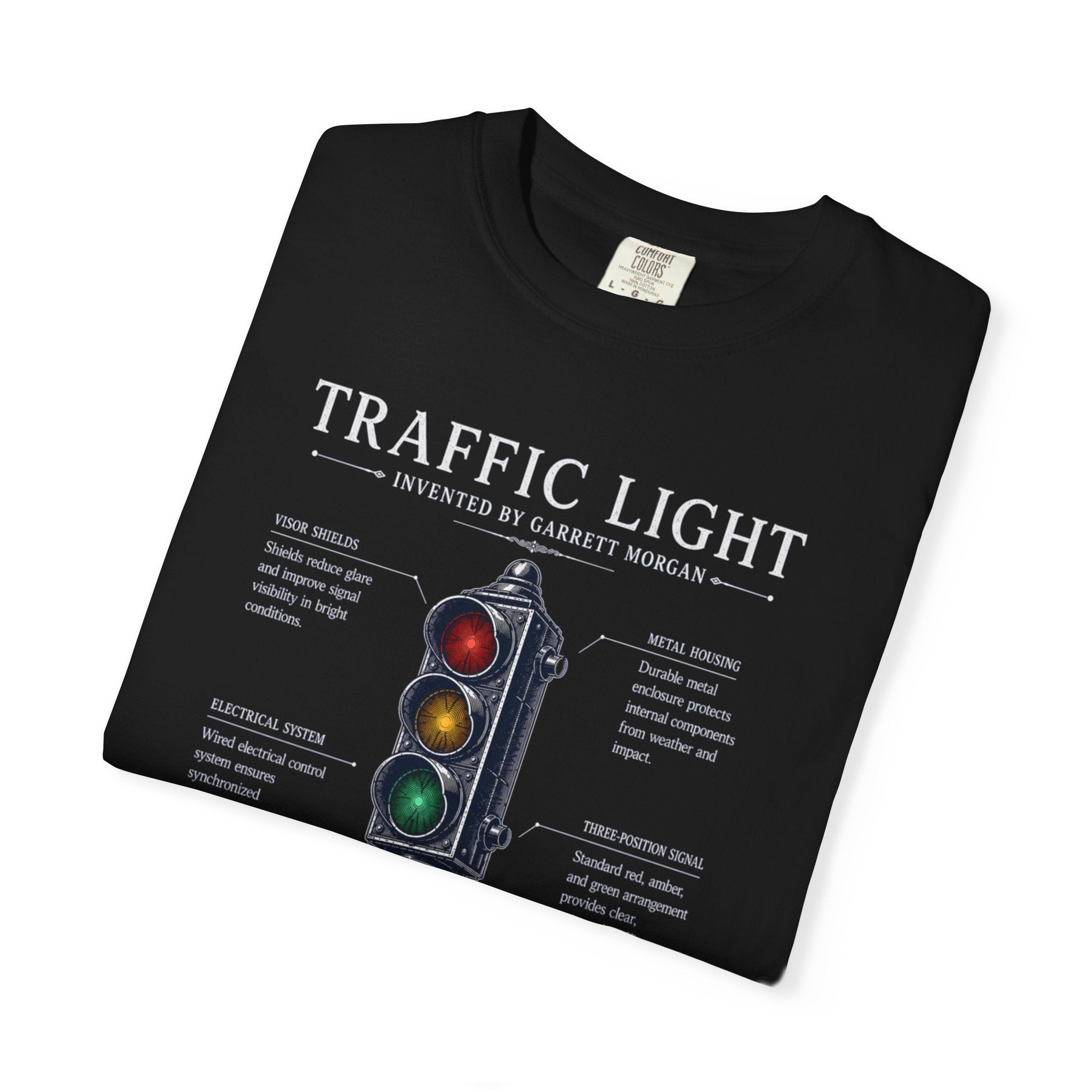 Garrett Morgan Traffic Light Blueprint Tee