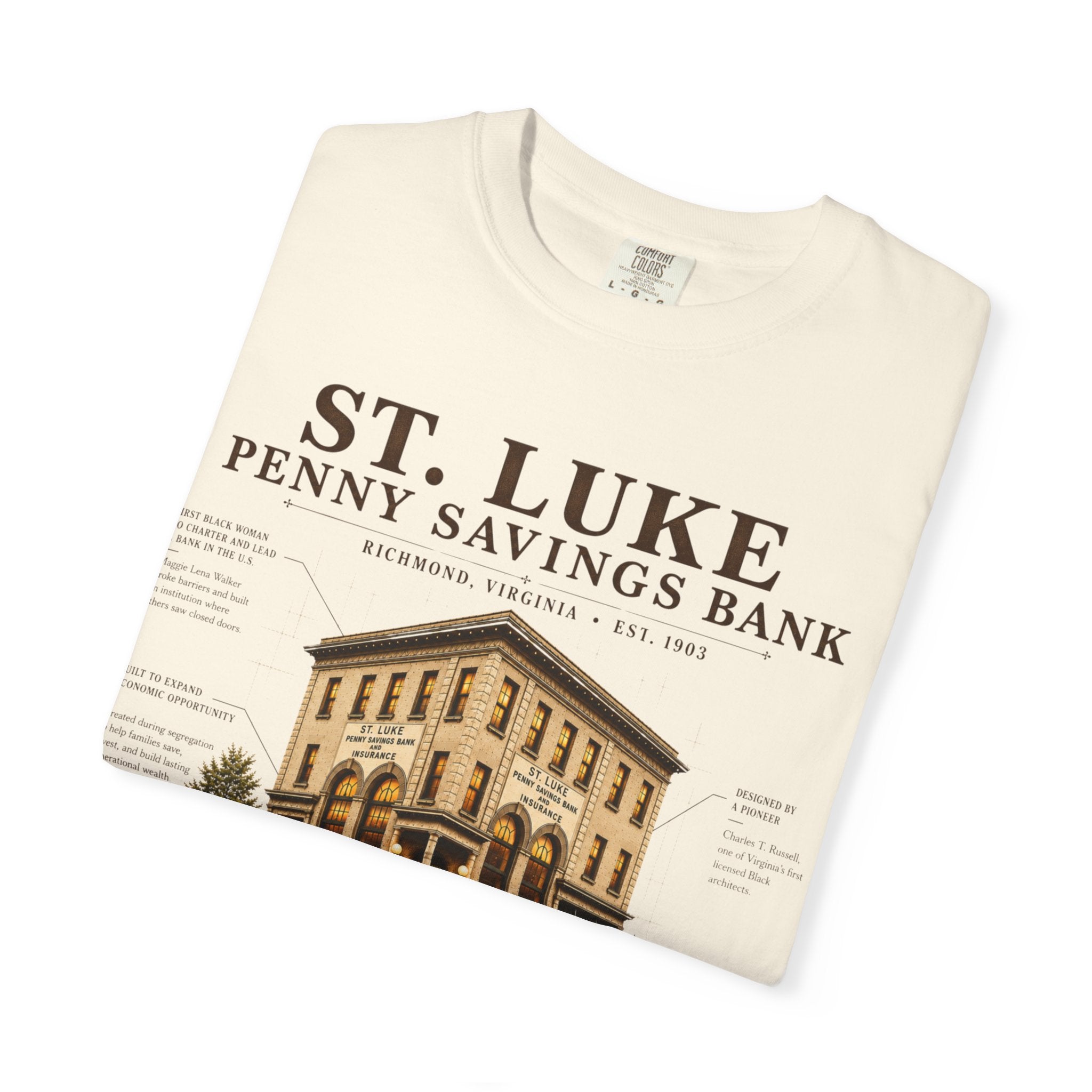 St. Luke Penny Savings Bank Blueprint Tee