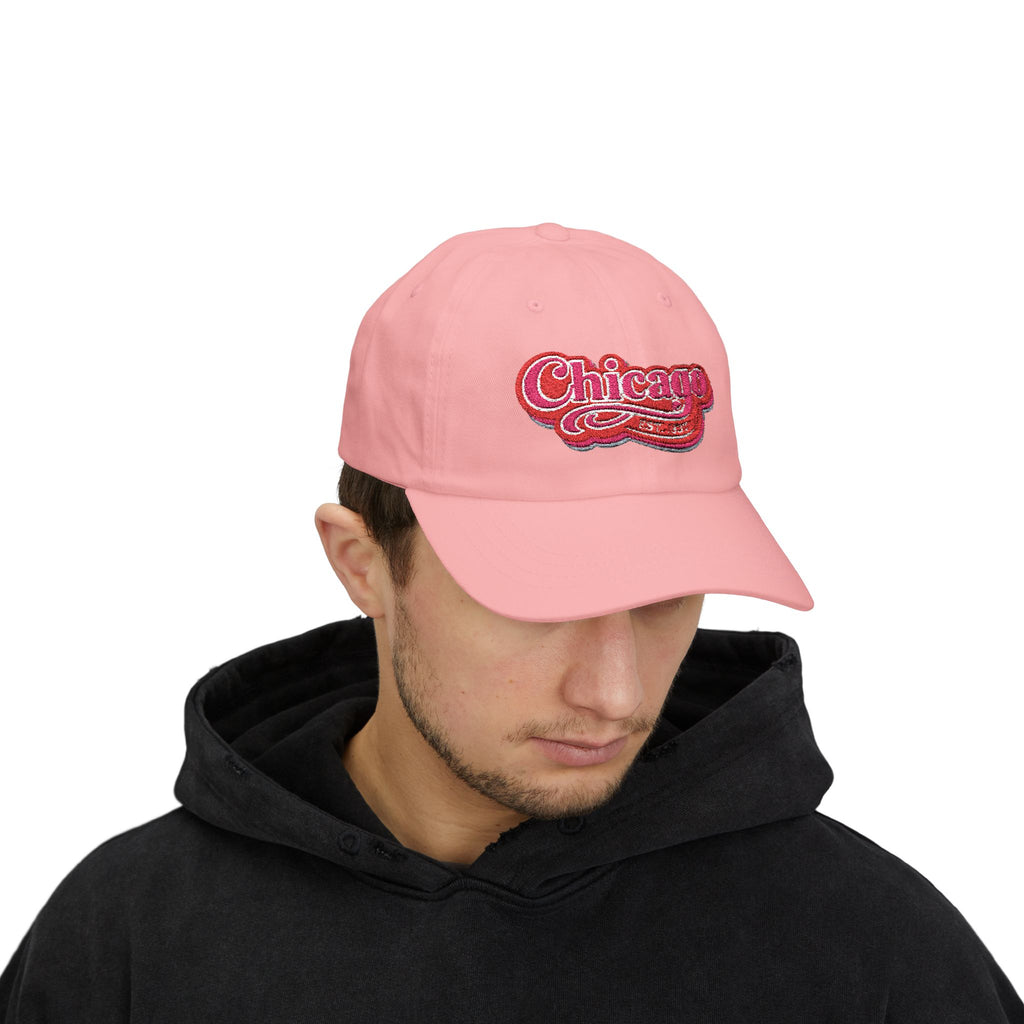 Chicago Retro Script Dad Hat