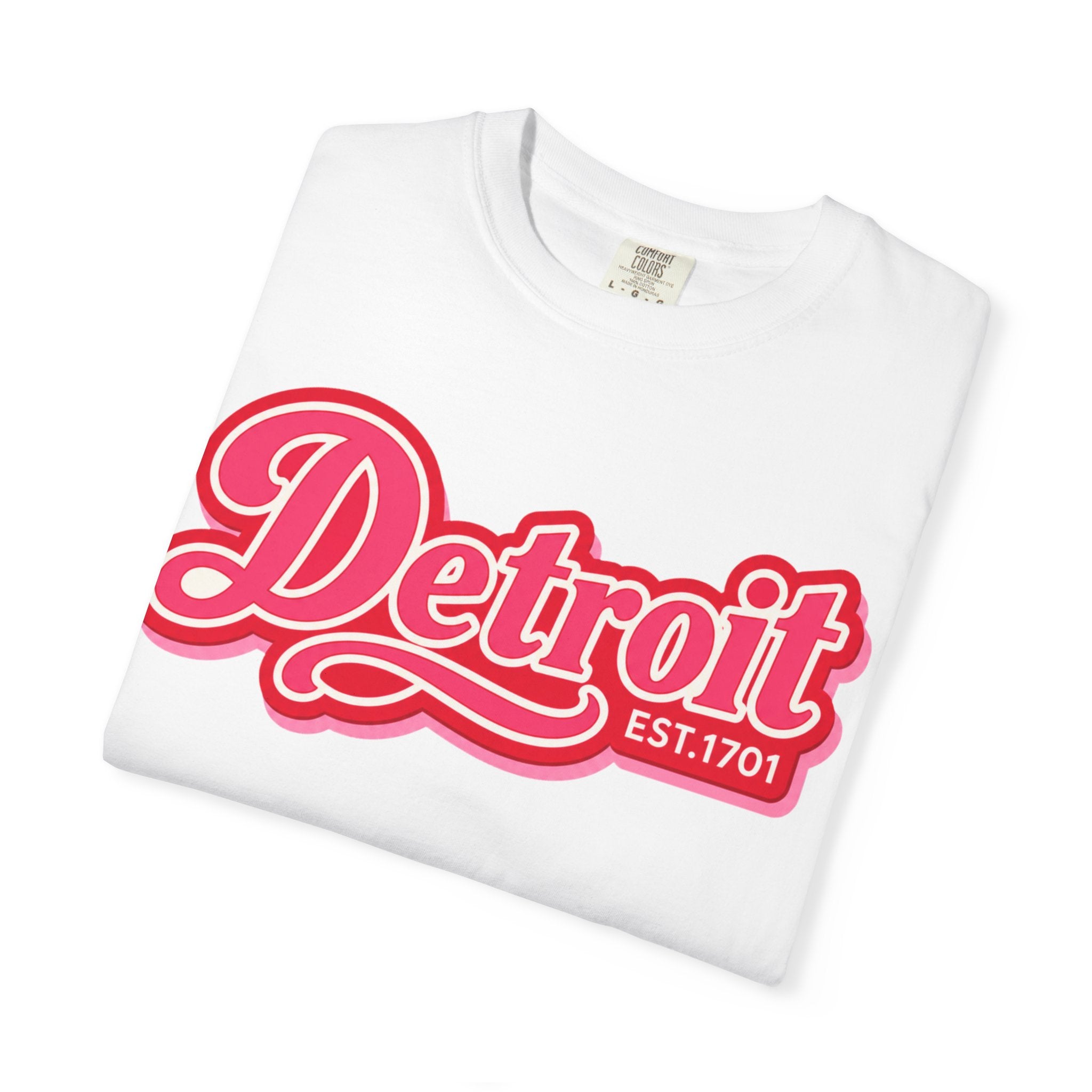 Detroit Retro Script Tee