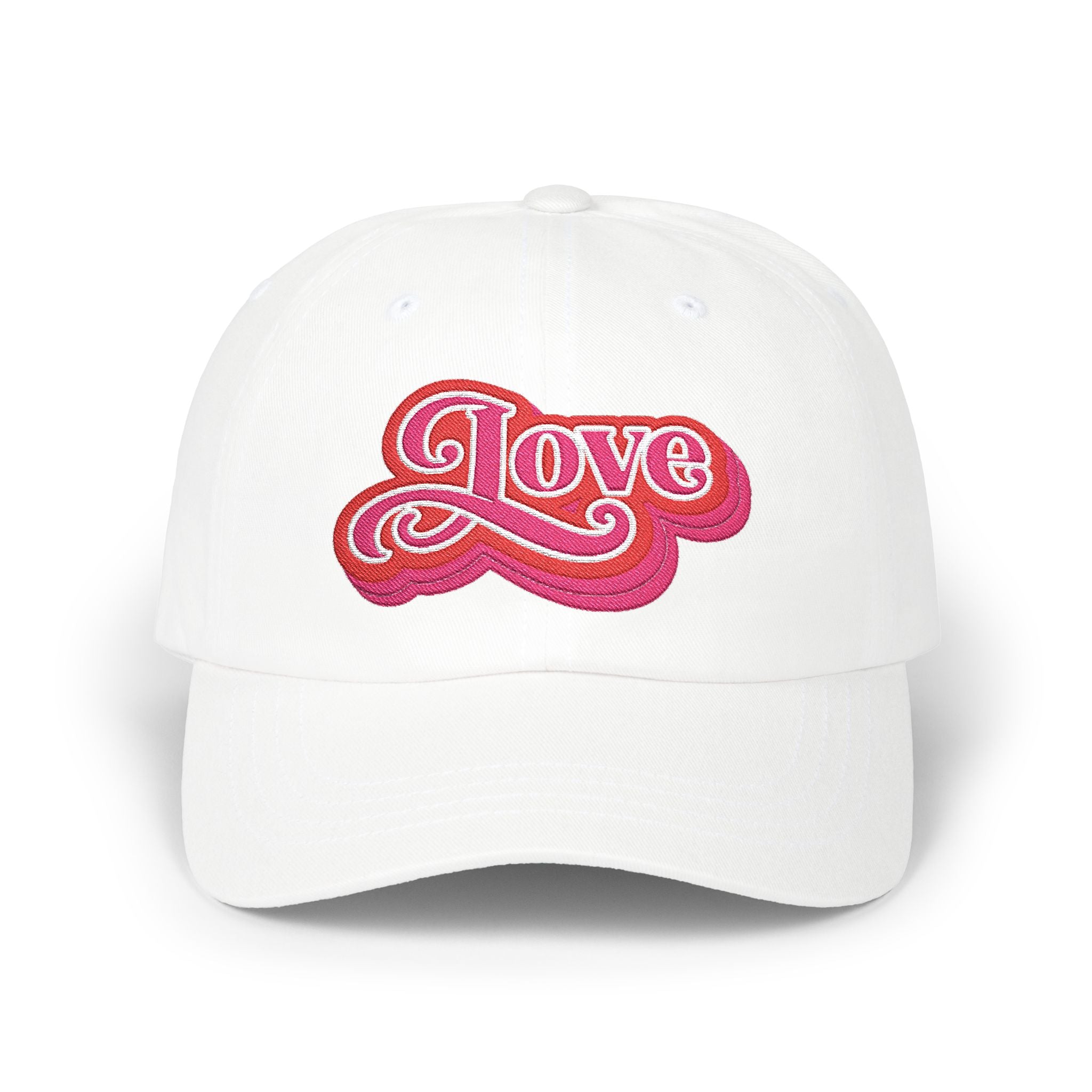Love Retro Script Dad Hat