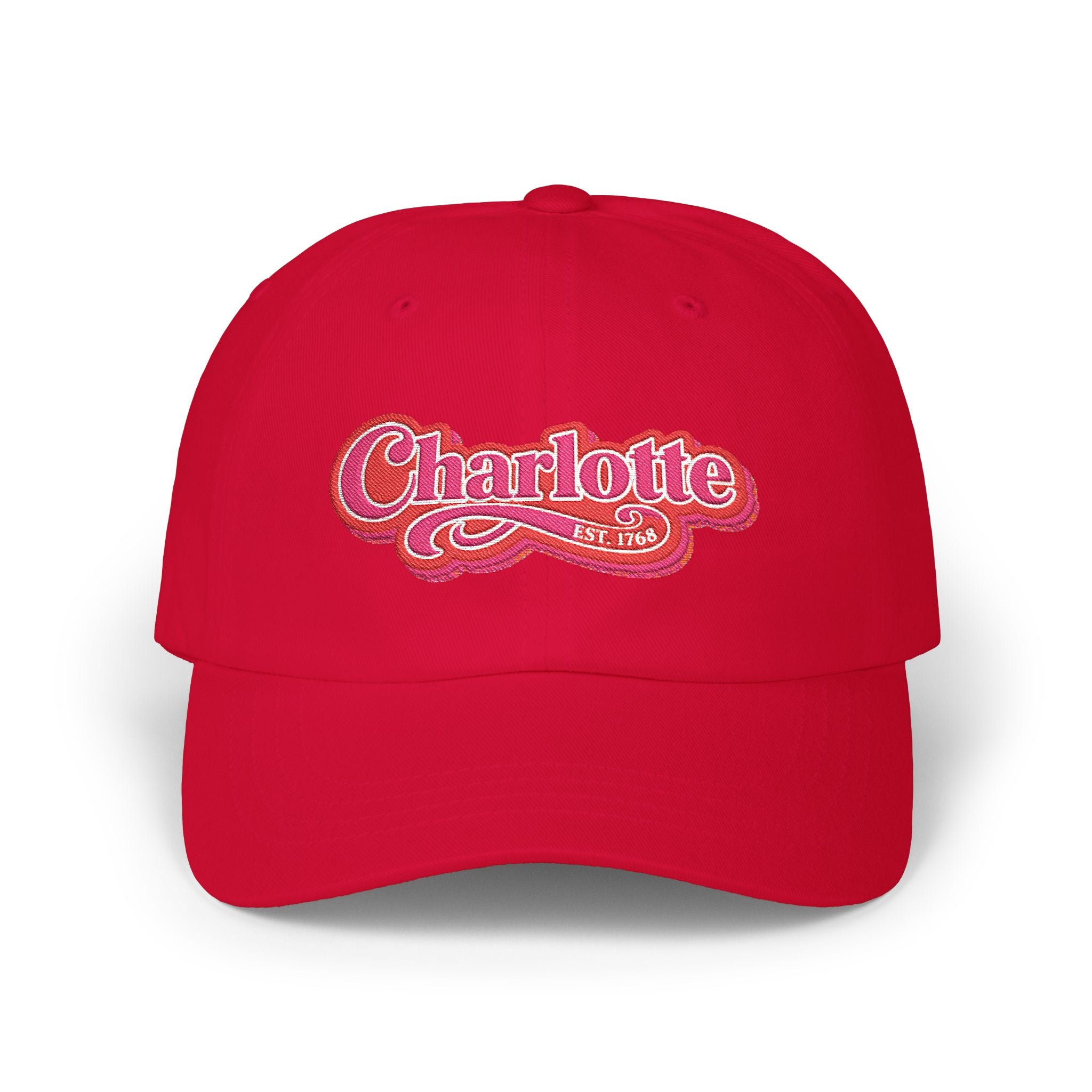 Charlotte Retro Script Dad Hat