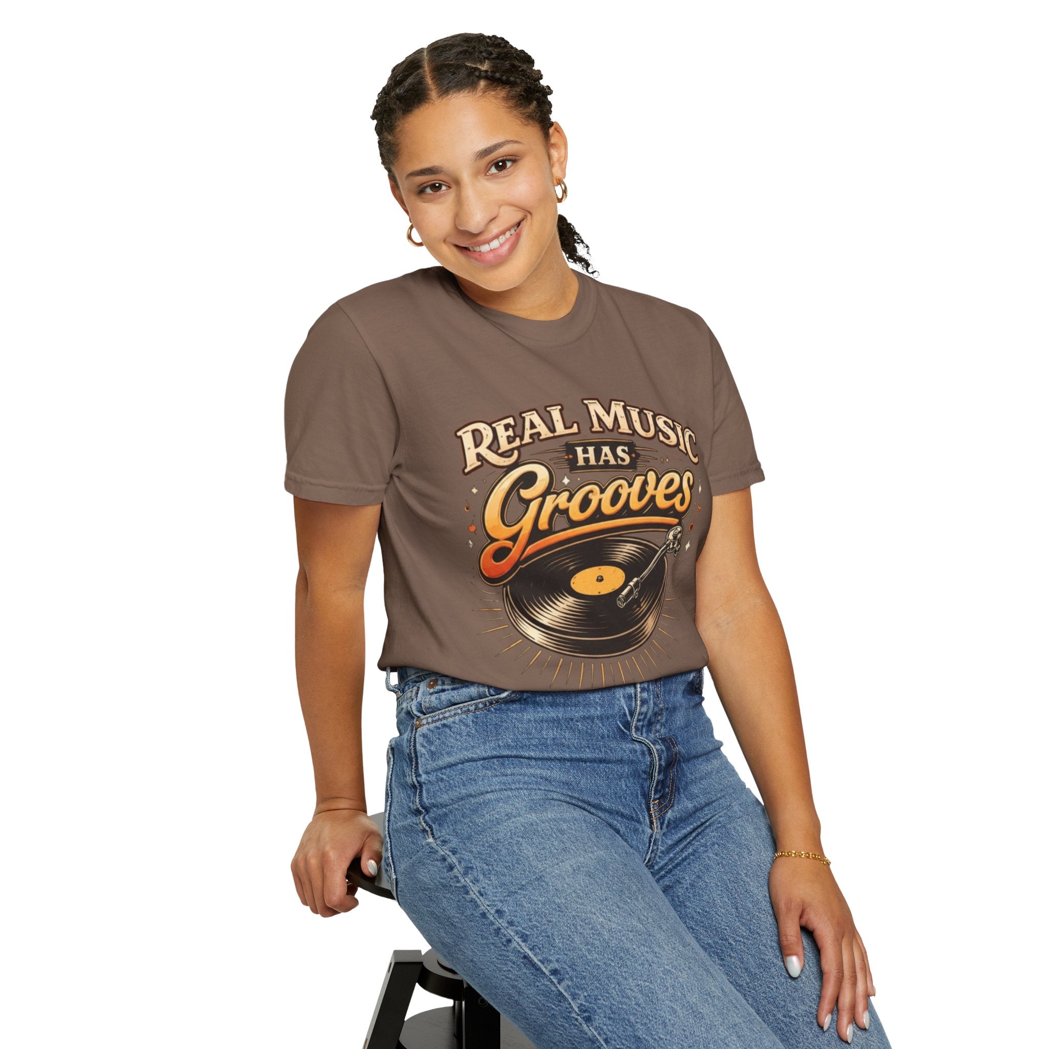 Real Music Has Grooves Tee