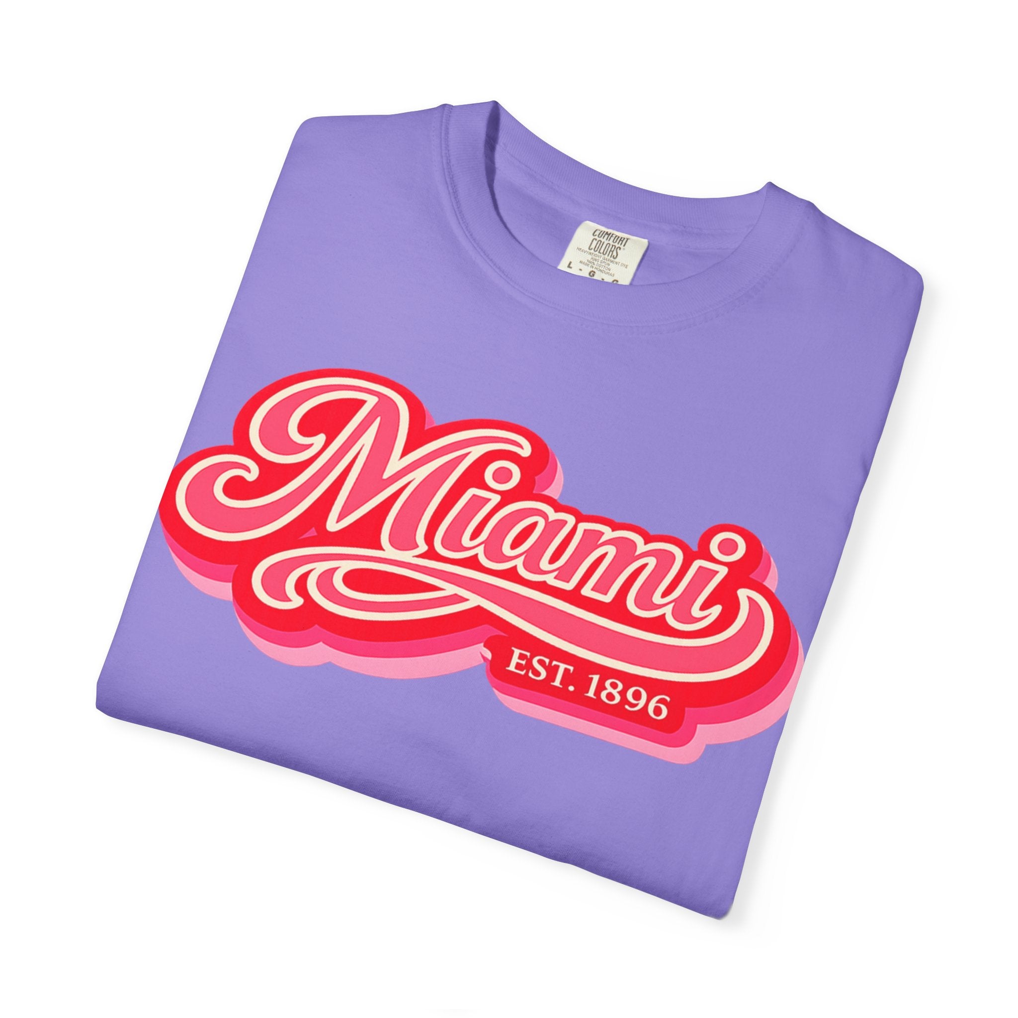 Miami Retro Script Tee