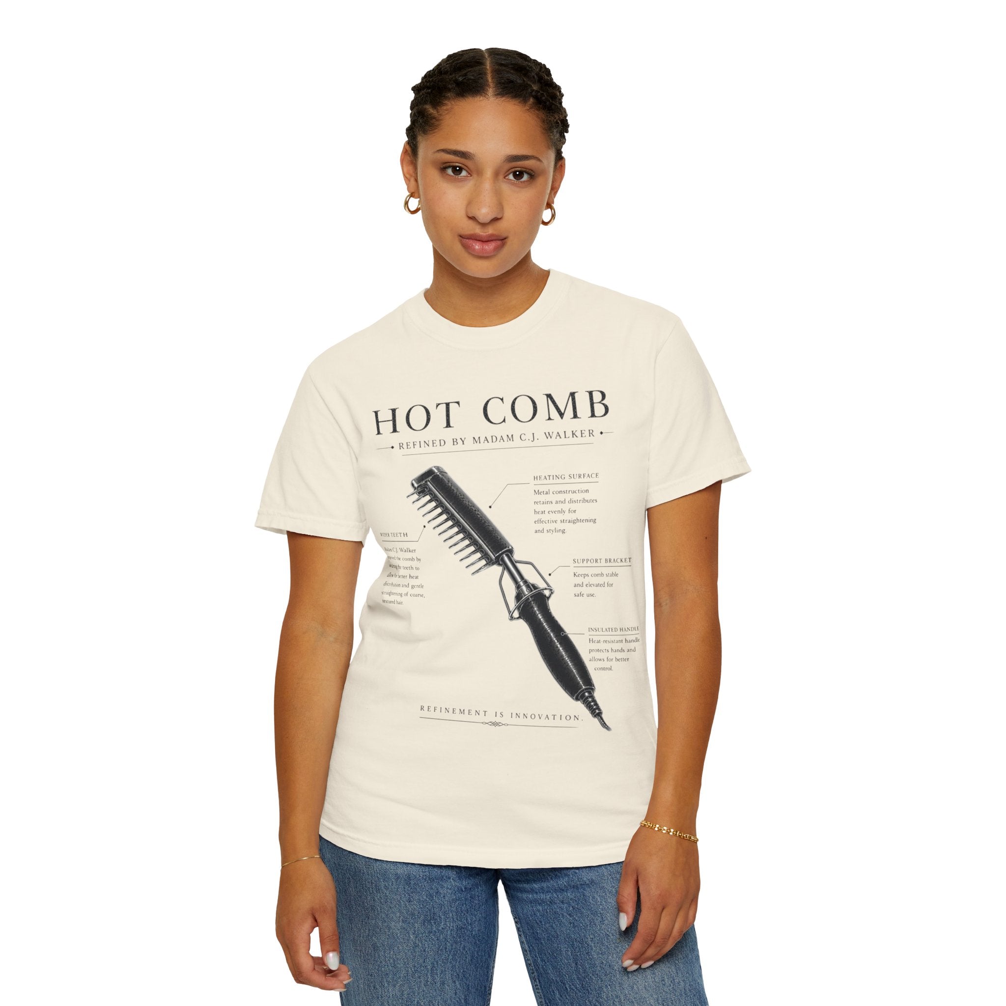 Madam C.J. Walker Hot Comb Blueprint Tee